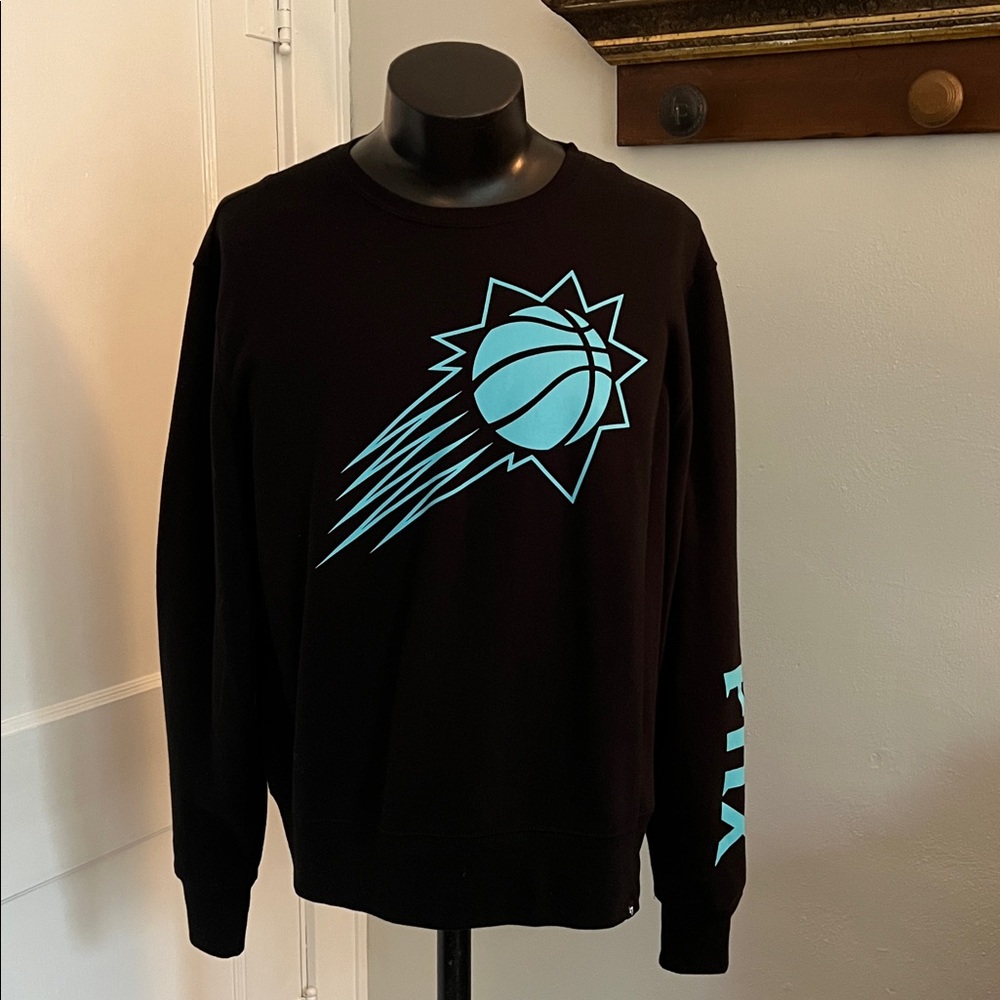 ‘47 Brand Phoenix Suns Black Crewneck Sweatshirt